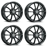 Set 18" Platinum 457BK Revelation 18X8 Wheels 5X4.5 40MM Rims New. Price: $1000.00.