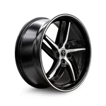 20" Sapphire Luxury Alloys SX01-01 Gloss Black Machined 20X9 Wheel 5X112 35MM New. Price: $384.00.