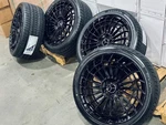 New 20" Black Rims Wheels Tires Fits: Mercedes Benz S63 S65 S500 S550 S560 S580. Price: $2099.99.