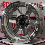 17X9 6X139.7 6X5.5 -25 Offset Scale 4X4 S03 Silver Machine Spokes Truck Wheels New. Price: $1010.00.