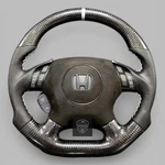 Honda Accord 2003-2007 7TH Gen Real Carbon Fiber Custom Sport Steering Wheel Remanufactured. Price: $295.00.