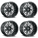 Set 20" Vision 404 Brawl Gloss Black Milled Spoke 20X9 Wheels 6X5.5 (6X139.7) New. Price: $1550.56.