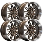 Staggered-corsart Alcatraz 22X8.5,22X10.5 5X5" 6MM Bronze/milled Wheels Rims New. Price: $3314.00.