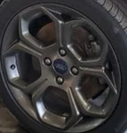 2018 Ecosport Oe Wheel 17X7 5 Spoke Black Ford Used. Price: $376.30.