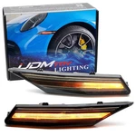 Euro Smoked Lens Amber Sequential Blink Full Led Side Markers For Porsche Taycan New. Price: $66.09.