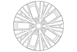 Genuine Nissan Wheel Alloy D0C00-6RZ3A New. Price: $1135.58.