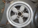1966 1967 1968 1969 Mustang Fairlane Coke Bottle Aluminum Wheels 14" X 7" Sb Used. Price: $375.00.