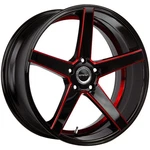 Strada S35 Perfetto 18X8 5X4.5" +30MM Black/red Wheel Rim 18" Inch New. Price: $241.00.