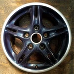Front Porsche Black And Silver Lip Boxster Factory Wheel 16" 1997-2004 67232 Used. Price: $192.38.