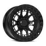 17X9 Lock Off-road Commando Matte Black W/ Gloss Ring Wheel 6X5.5 (-12MM) New. Price: $288.00.