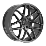 Blem Wheel - Motiv 435G Foil Rim 18X8 5X115/5X120 Offset Gunmetal New. Price: $100.00.