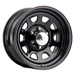 Allied Wheel 52 Black Daytona Rim 15X10 5X114.3 Offset -38 (quantity 4) New. Price: $500.00.