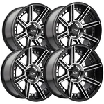 (set Of 4) Ion 149 20X10 6X135 -24MM Black/machined Wheels Rims 20" Inch New. Price: $1035.96.