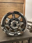 Mayhem 17X9.0 Monstir Wheels (1) PVD#2CHROME Bolt Pattern 5-127/139.7 Offset +18 New. Price: $50.00.
