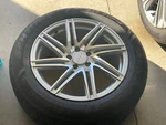New Silver Machine Face 18X8 35 5-112 Drag DR-70 Wheel With Brand Tire.. Price: $190.00.