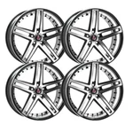 (SET-4) Axe EX20 20X8.5 5X120 38MM Black Polished Wheels Rims Inch New. Price: $1740.00.