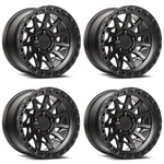 Set 4 20" Lock Offroad Lunatic Matte Black Ring 20X9 8X180 1MM Rims New. Price: $1548.00.