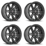 Set 4 20" Vortek Gloss Black VRP-501 20X9 Wheels 6X135 6X5.5 0MM For Lincoln Gmc New. Price: $1973.12.
