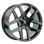 Performance Replicas PR192 22X10 5X5.5 Gloss Black Wheel 22" 25MM Rim New. Price: $455.00.