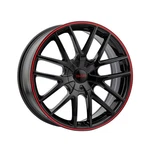 Touren TR60 20X8.5 5X114.3/5X120 74.1 Hub Offset Black/red Ring Wheel Rim New. Price: $213.76.