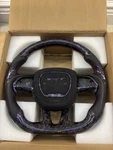 Custom 2015+ Dodge Charger Challenger Srt Carbon Fiber Steering Wheel Purple New. Price: $920.00.