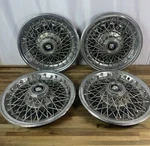 1980-90 Buick Electra, Lesabre, Estate Wagon 14" Wire Wheel Covers Hubcaps Used. Price: $110.00.