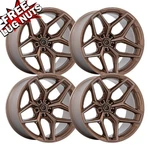 (SET-4) Fuel Flux 22X10 8X165.1 Platinum Bronze -18MM Wheels Rims Inch New. Price: $2524.00.