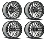 Set 4 20" Arena Mesa 20X9 6X5.5 0MM Satin Gun Metal Center Black Lip Rims New. Price: $1800.00.