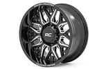 4 New 20X10 Rough Country 86 Series Gloss Black 6X135 ET-19 Wheels Rims. Price: $1319.80.