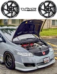 Qty Vms Racing Typhoon 15X8 Drag Race Wheels Rims +20 Et For Honda Civic 5X114 New. Price: $399.95.