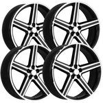 (set Of 4) Strada Replicas R148 Iroc 22X9 5X4.5 +38 Black/machined Wheels Rims New. Price: $1416.00.