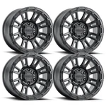 (SET-4) Raceline Compass Satin Black 17X9 5X5/5X127 -12MM Wheels Rims Inch New. Price: $1435.00.