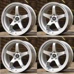 18X9.5 +35 5X100 Cb 73.1 Mflow MFR3 Hyper Silver Wheels Set 18" Rims Of 4 New. Price: $849.00.