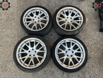 Bremmer Kraft BR09 7 V Spoke 18X8 Wheel Rims Tire Set Oem Used. Price: $719.99.