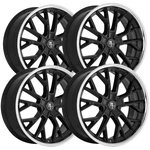 (set Of 4) Modern Luxury MLF14 20X8.5 5X112/5X4.5" +35MM Black/ssl Wheels Rims New. Price: $1720.00.