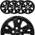 4 For Kia Optima Lx 2016 17 2018 16" Black Wheel Skins Hub Caps Alloy Rim Covers New. Price: $109.99.