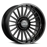 22" Lock X-treme Invasion Gloss Black Milling 22X10 Wheel 8X6.5 18MM Truck Rim New. Price: $502.00.