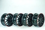 Front Rear Left Right Touren 4 Wheels Rim Set With Red Ring TR60 Brand 18X8J Used. Price: $502.79.