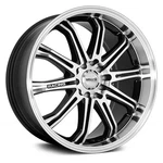 Maxxim Ferris Wheels 18X8 (45, 5X114.3, 73.1) Black Rims Set Of New. Price: $1240.32.