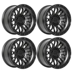 Lock Off-road Combat 17X9 6X139.7 -12MM Matte Black Wheel Rim 17" Inch Set 4 New. Price: $1152.00.