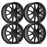 (SET-4) Raceline Intake Black 17X7.5 5X110/5X115 +40MM Wheels Rims Inch New. Price: $700.00.