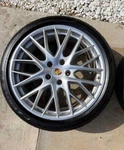Set Of 21 Oem Porsche Panamera Spyder Silver Wheels Factory Staggered & Tires Used. Price: $2799.99.