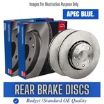 Brake Discs Pair Rear For Bmw E81 143BHP 2.0 118D 06- Diesel Blue New. Price: $78.12.