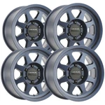 (set Of 4) Method MR701 Bead Grip 17X8.5 6X5.5" +0MM Blue Wheels Rims New. Price: $1464.00.