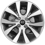 16" Hyundai Accent Wheel Rim Factory Oem 70867 2015-2017 Machined Grey Remanufactured. Price: $395.00.
