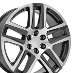 Inch Gunmetal 5913 Rim Fits Chevy Tahoe Suburban Silverado 22X9 New. Price: $238.00.