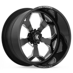 20X14 KG1 Forged KF008 Knox Gloss Black Milled Wheel 5X5.5 (-76MM) New. Price: $967.00.