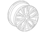 Genuine Audi Wheel Alloy 4K0-601-025-ES New. Price: $1482.96.