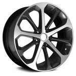 Ford Taurus 14-16 Alloy Factory Wheel 10 Alternating-spoke Machined Black Used. Price: $281.93.