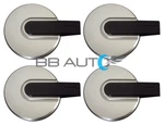 New 2006-2010 Hummer H3 16" Wheel Hub Center Caps Set Silver Black Bar Covers. Price: $114.95.